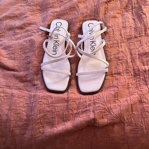 Calvin Klein White Sandals